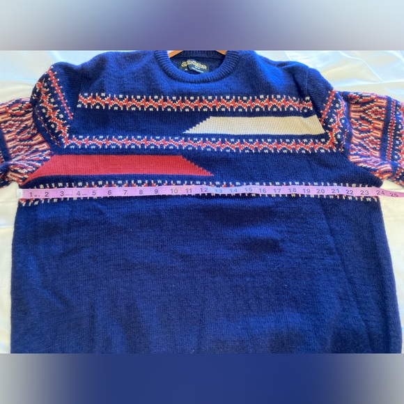 GVC Vintage Geiger Tyrol Wool Winter Sweater Men’s Size 56 - Picture 3 of 7